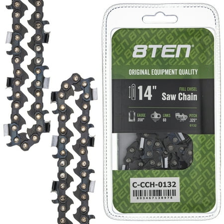 Full Chisel Chainsaw Chain 14 inch .058 .325 60DL for Blue Max 52207 8901 8902 810-CCC2354H