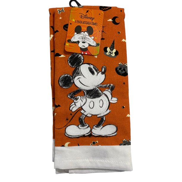 Disney Mickey Mouse Halloween 2 Pack Kitchen Towels 16" x 26"