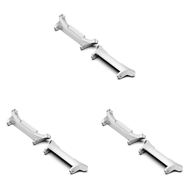 Conector Correa Reloj 2 Piezas para Galaxy Watch 7 Ultra 47 Mm (plateado 22 Mm)