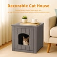 thumbnail image 5 of Outdoor Cat House - Weatherproof Resin Cat Houses for Outdoor Cats, Durable & Insulated Shelter for Garden, Patio, or Backyard, 5 of 8