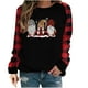 thumbnail image 1 of Pntutb Blusa de manga larga suelta con cuello redondo para mujer con estampado de Halloween Pntutb Pntutb-978, 1 of 6