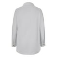 thumbnail image 5 of EDFBUYKRS Deep V Neck Womens Tops Fall Long Puff Sleeve Shirts Dressy Casual Tunic Blouses Xxl, 5 of 5