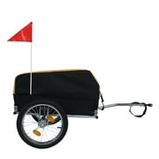 Heavy-Duty Bike Cargo Trailer, 88LBS Capacity, Foldable & Waterproof for Camping