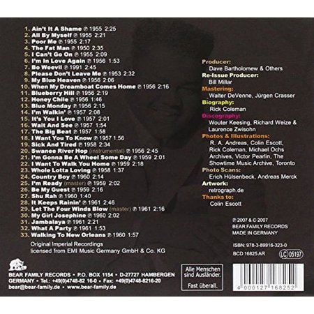 Fats Domino Rocks CD