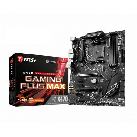 MSI Gaming Plus Max AM4 AMD X470 DDR4-SDRAM Motherboard