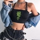 thumbnail image 3 of Women Tank Top Sexy Reflective Bralet Buckle Tube Top Vest Cami Buy 2 Save 10%, 3 of 5