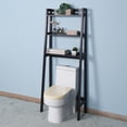 thumbnail image 1 of Clearance! Bathroom Over Toilet Shelf Wooden Espresso Space Saver with 3 Shelves, 1 of 8