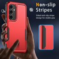thumbnail image 3 of KOMI for Samsung Galaxy S25 Ultra Case with HD Screen Protector, 10 FT Military Grade Drop Protection, Anti-Slip Phone Case, Red, 3 of 5