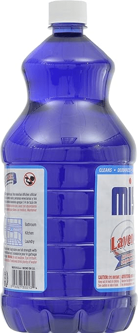 (8 pack) Mistolin Disinfectant, all-purpose cleaner, 64 oz bottle, lavender scent, best cleaner for bathrooms, floors and kitchens.