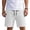 White, variant on Lmnyox Mens Casual Shorts Loose Plain Elastic Waist Cotton Linen Shorts Vintage Summer Beach Shorts with Pocket