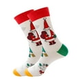 thumbnail image 2 of Kmbangi Christmas Adult Tube Socks with Cartoon Pattern, Vintage Style, 2 of 3
