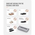 thumbnail image 4 of SHAR 4 Pcs Étagère à Chaussures Murale Pliable Grise, Étagère à Chaussures Pliante pour Rangement de Chaussures, 4 of 5