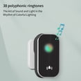 thumbnail image 4 of Teissuly New Home Wireless Digital Music Doorbell One Drag One Remote Control Doorbell Elderly And Child Caller, Colorful Lights, 38 Ringing Tones Teissuly WER202311014243, 4 of 7