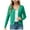 Green, variant on idosla Women's Long Sleeve V-Neck Button Down Cardigan Knit Shrugs Sweater (Green, M)