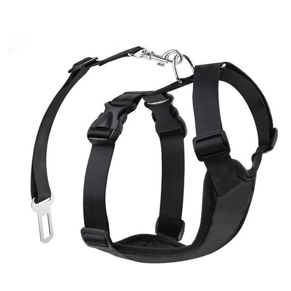 Pet Dog Car Chest Strap Medium Dog Husky Chest Harness Medium Dog Car Seat Belt Chest Strap Car Seat Belt Black M