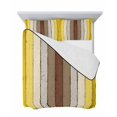 thumbnail image 7 of Quilts Full Size Bedding Set, Yellow Brown Lightweight Quilted Comforter, Farmhouse Wood Grain Vintage Striped Soft Reversible Bedspread Coverlet with Pillow Covers for All Season, 78" x 90", 7 of 7