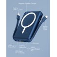thumbnail image 3 of Banco de energía magnético compatible con batería Magsafe de 10000 mAh, 3 of 7