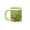 Green/White, variant on 3drose, Red Fox Playing at Den Near Saratoga, Wyoming, Usa - Us51 Hga0049 - Howie Garber, 11oz Two-tone Green Mug