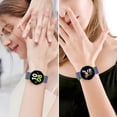 thumbnail image 3 of MSHUN Metal Band Compatible with Samsung Galaxy Watch 5 40mm 44mm/Watch 5 Pro LTE/Galaxy Watch 4 40mm 44mm/Watch 4 Classic 42mm 46mm, No Gap Mesh Loop Magnetic Bands Adjustable Strap (Colorful), 3 of 6