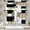 Abstract Geometric Beige, variant on Black White Gray Kitchen Window Curtains Valance and Tier Set 36 Inch, Dark Grey Modern Geometric Rod Pocket Short Tier Curtain for Bathroom, Small Cafe Drapes for Kitchen Decor