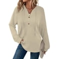 thumbnail image 3 of YATELLE Womens Tops Fall Fashion Hoodies for Women Long Sleeve Sweatshirts Ladies Casual Tees Soft Pullover Trendy Blouses, 3 of 5