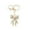 Gold, variant on Sparkly Gold Plated Color Rhinestone Bow Keychains For Women Charms For Key Purse