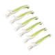 thumbnail image 1 of 6 uds pinzas para peinar el cabello ABS profesionales previenen las horquillas de corte de pelo antideslizantes para maquillaje de salón blanco + verde, 1 of 12