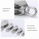 thumbnail image 4 of Single Pulley M15 Steel Wheel Block Heavy Duty Pulley Roller Loading 304 Stainless Silver (Double Pulley M25), 4 of 5