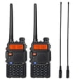 thumbnail image 1 of Walkie Talkie BAOFENG UV-5R radioaficionado portátil de largo alcance, paquete de 2, 1 of 7