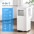 thumbnail image 2 of FREE VILLAGE Portable Air Conditioners 10,000 BTU,4-in-1 Air Conditioner Portable Up to 450 Sq.Ft.with Cool,Fan,Dehumidifier,Sleep,Portable AC Unit with LED Remote & 24H Timer,Installation Kits, 2 of 7