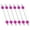 Plum, variant on Pack of 6 Metal Snowflake Ornament Bead Crafts for Christmas Tree Holiday Homes Party Decoration