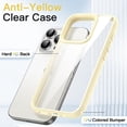 thumbnail image 3 of JETech Case for iPhone 15 Pro 6.1-Inch, Shockproof Phone Bumper Cover, Solid Color Matte TPU Frame, Anti-Scratch Clear Back (Yellow), 3 of 6