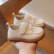 thumbnail image 5 of Negro Plato Vestido Zapatos Niños de las Niñas Cuatro Estaciones Estilo Británico de Color Sólido de un Pie Plano Suave-Suela Mochilas Vestido de Cuero Falso, 5 of 9