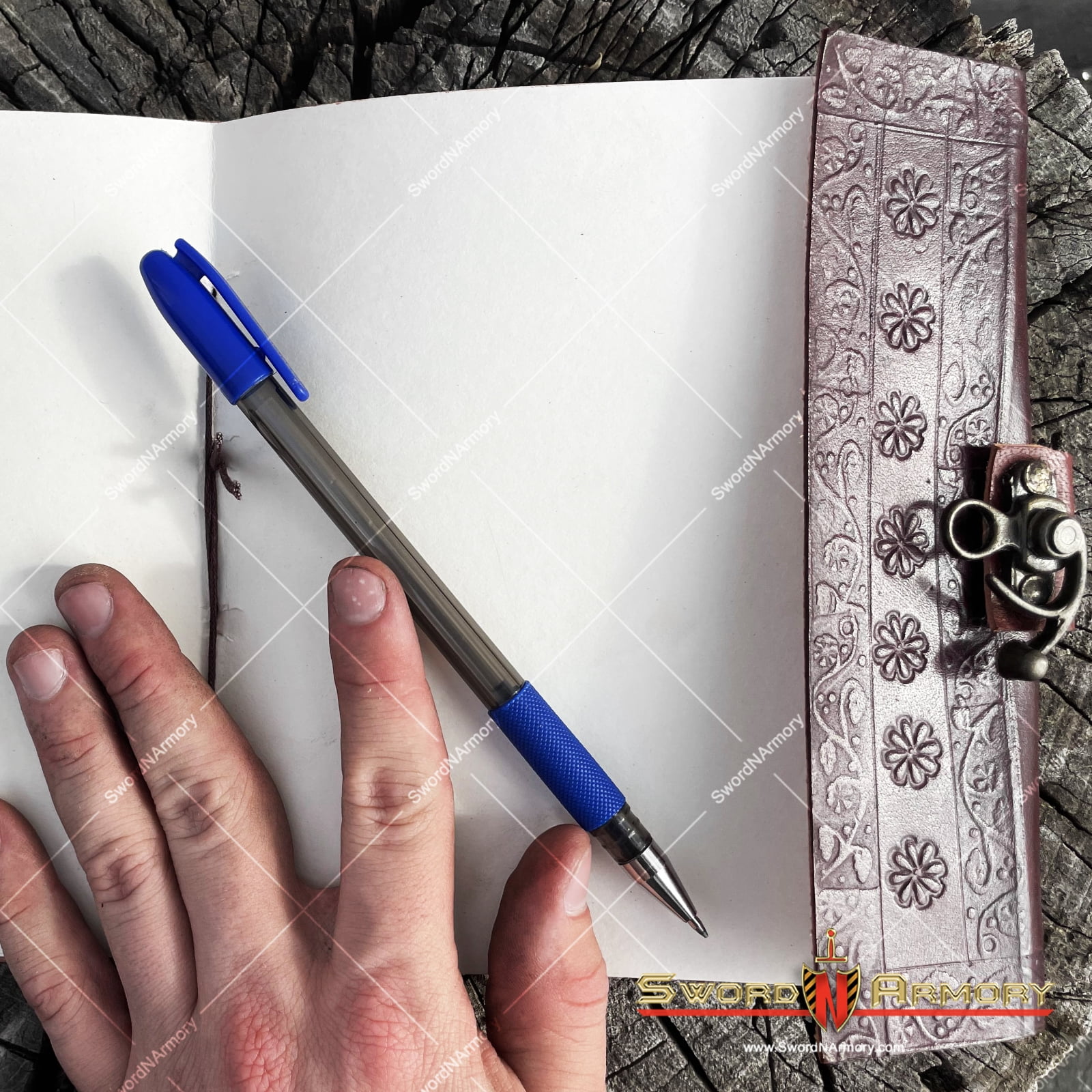 Medieval Renaissance Leather Journal Notebook Diary Tree Embossed Cover