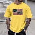 thumbnail image 4 of Mens Golf Polo Shirts Patriotic Farm Tractor Short Sleeve Plus Size Mens Clothing,Yellow,XL, 4 of 4
