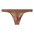 thumbnail image 2 of oelaio Mens Briefs Soft Breathable Bikinis G-String Underwear T-Back Underpanties Low Rise Comfort Sport Underwear Khaki M, 2 of 5