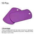 thumbnail image 3 of Uxcell Metal Stamping Blank DIY Engrave Aluminum Label Tags for Craft, Pendant Decoration Purple 10Pcs, 3 of 5