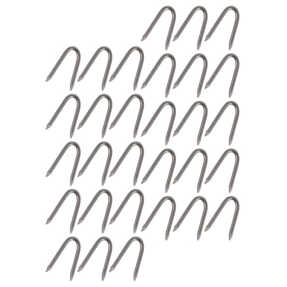DEEPCRAFF 140pcs U Staple Nail for Wire Iron Fencing Staples for Outdoor Projects