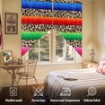 thumbnail image 5 of Mexico Leopard Swag Valances for Windows 2 Pack Print Colorful Swag Kitchen Curtains 63 Inches Long Rod Pocket Short Window Treatment for Kitchen Bathroom 36"x63", 5 of 8