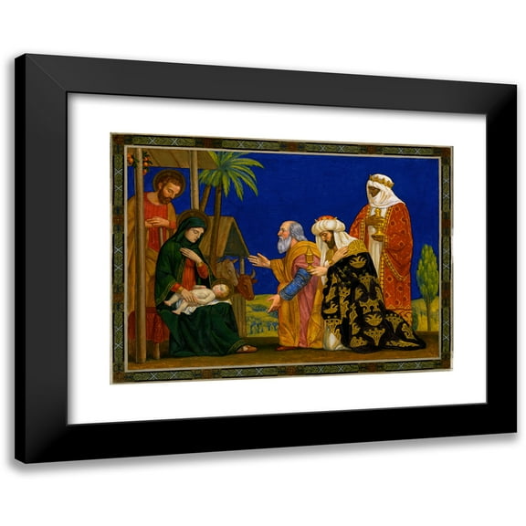 Henry Siddons Mowbray 14x11 Black Modern Framed Museum Art Print Titled - The Magi (ca. 1915)