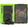 thumbnail image 2 of Dteck Case for Samsung Galaxy Tab S8 Plus 12.4 inch 2022 / S7 FE 12.4 inch 2021 & Tab S7 Plus 12.4" 2020 Tablet with Rotatable Kickstand&Hand Strap&Shoulder Strap&Screen Protector Case,Green, 2 of 8