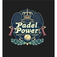 thumbnail image 5 of Padel Tennis Padel Power Adult Black Crew Neck Long Sleeve Tee-Medium, 5 of 6