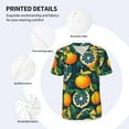 thumbnail image 5 of Fotbe Fresh Orange Baseball Jersey Shirt for Men and Women, Casual Short Sleeves Button Down T-Shirt-3X-Large, 5 of 9
