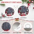thumbnail image 6 of Welcome Sign for Front Door, Christmas Round Metal Wall Art Wreaths, Gnomes Balls Xmas Snowflake Wooden Outdoor Indoor Wall Hanging Sign for Porch Decor Housewarming Gifts 7.9 Inch, 6 of 8