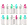thumbnail image 2 of FELTECHELECTR 50 frascos pequeños de vidrio transparente de 2 ml, botellas de vidrio selladas con tapón de plástico (10 x 18 mm), 2 of 4