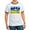 Black/White, variant on CafePress - Distressed, 80S Style, Ukraine, Ghost Of Kyiv, Zel - 100% Cotton Ringed T-Shirt