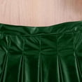 thumbnail image 6 of Miluxas Girls Metallic Skater Skirt Sparkly Shiny Flared Pleated A-Line Mini Skirt Green 10-11 Years, 6 of 8