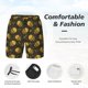 thumbnail image 3 of Balery Cute Cartoon Bees Bañador para hombre, shorts de playa de secado rápido con entrepierna y forro de compresión-Large, 3 of 6