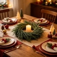 thumbnail image 2 of YOTQUSKI Mini Garland Wreath, Candle Ring Wreath, Durable Artificial Leaves, Used for Candlesticks, Ring Boxes, Aromatherapy Decoration, 2 of 7