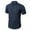 #Navy, variant on DPTALR Men's Solid Color Linen Shirt,Long Sleeve,Turn-Down Collar,Button-Front Closure,White, XL